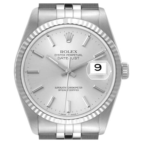 mens gold silver rolex|silver rolex price.